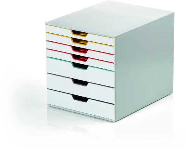 Durable Varicolor A4 lådskåp med 7 fack vit